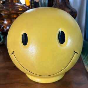 Vintage Original Smiley Face Coin Bank